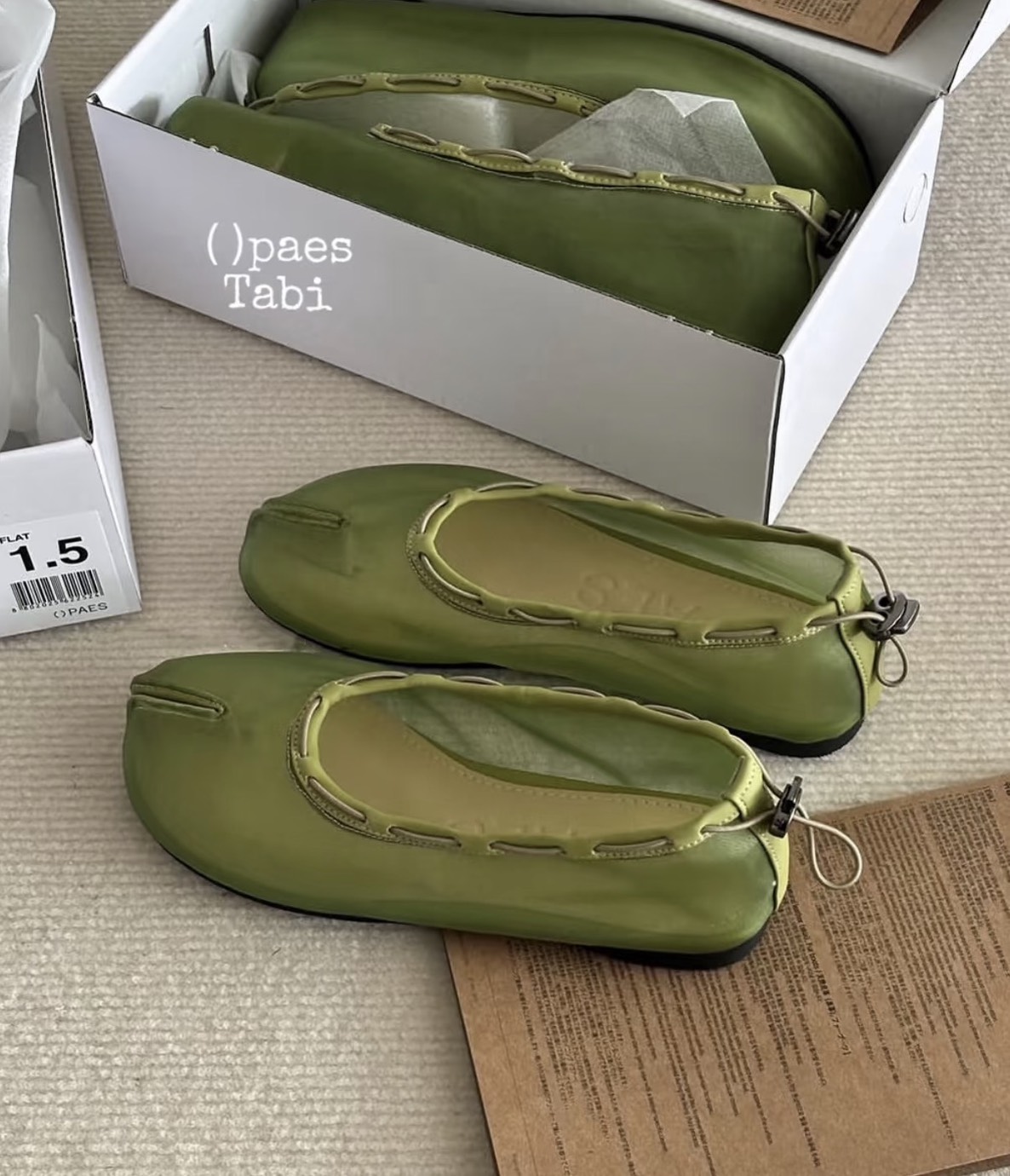 PAES☆ Mesh Air String Flat1