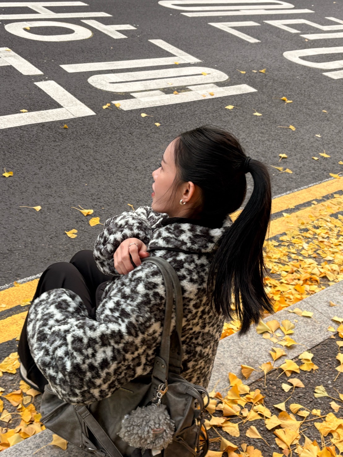 時髦精豹紋羊羔毛外套 2colors