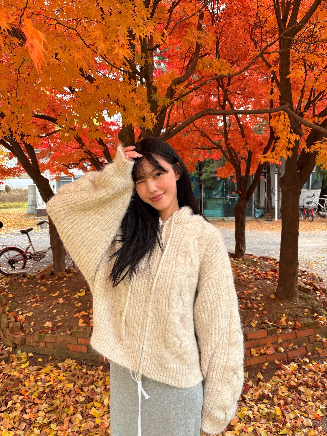 暖糯麻花連帽針織外套 2colors