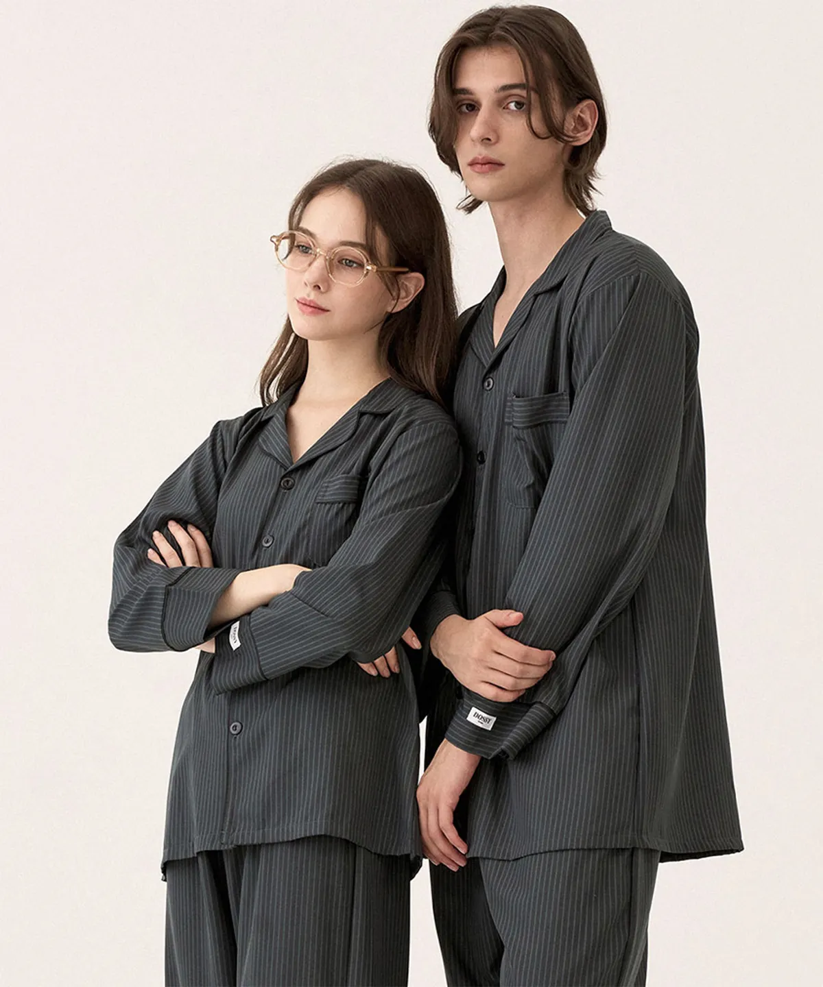 DOSSY MODERN BLACK PAJAMAS SET