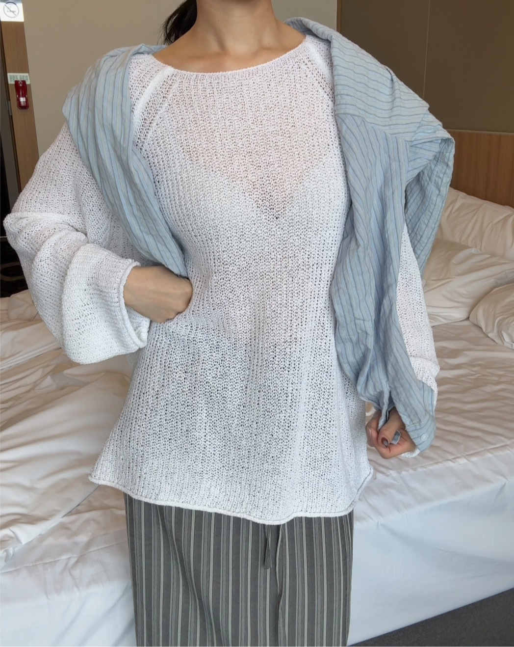 漫步布拉福冰絲針織衫 2colors