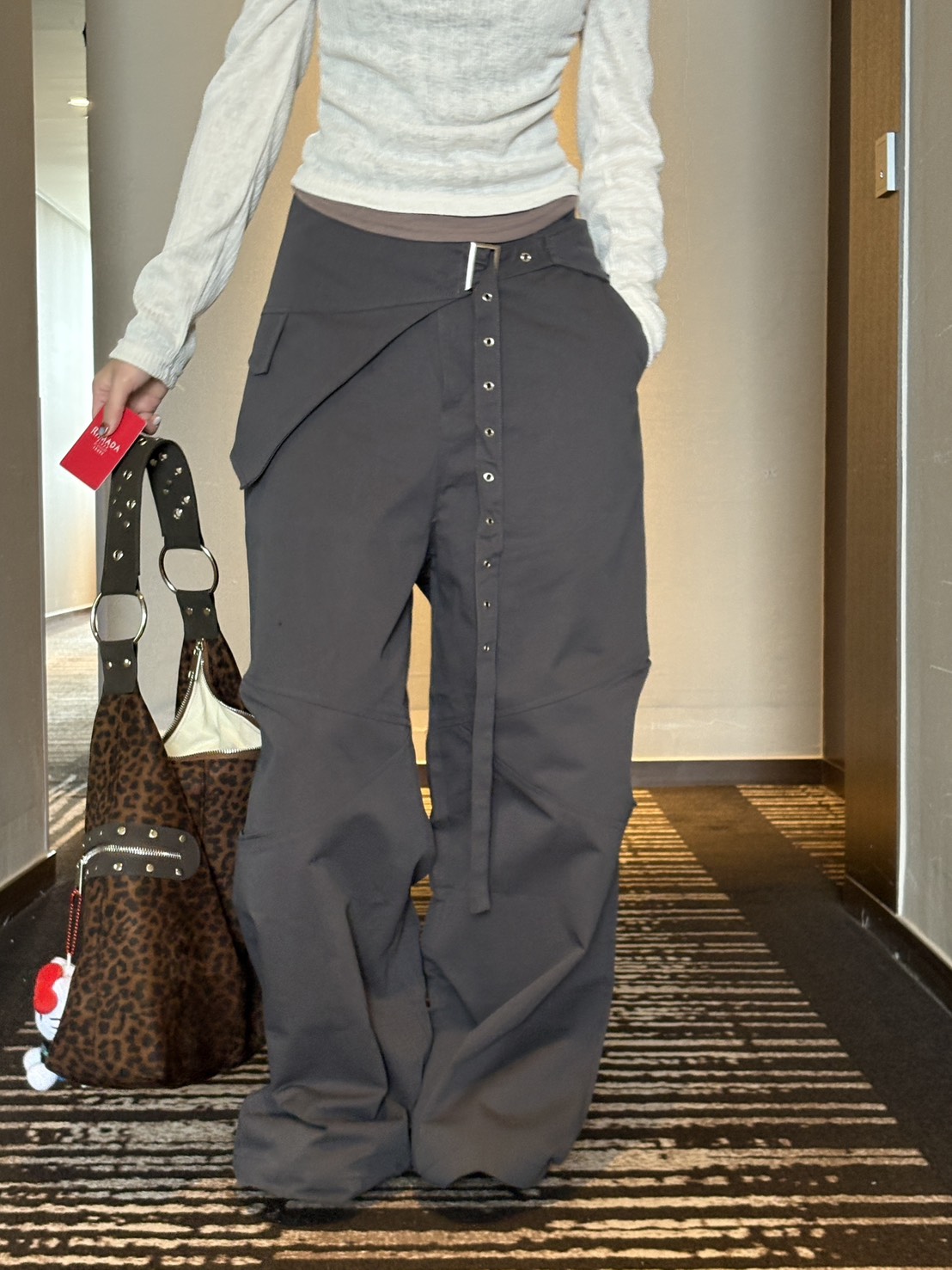 小眾裙簾落地寬褲 2colors