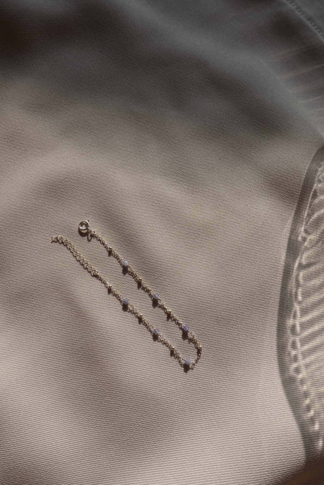 方糖天然石銀珠間隔手鍊 FOR DEC5