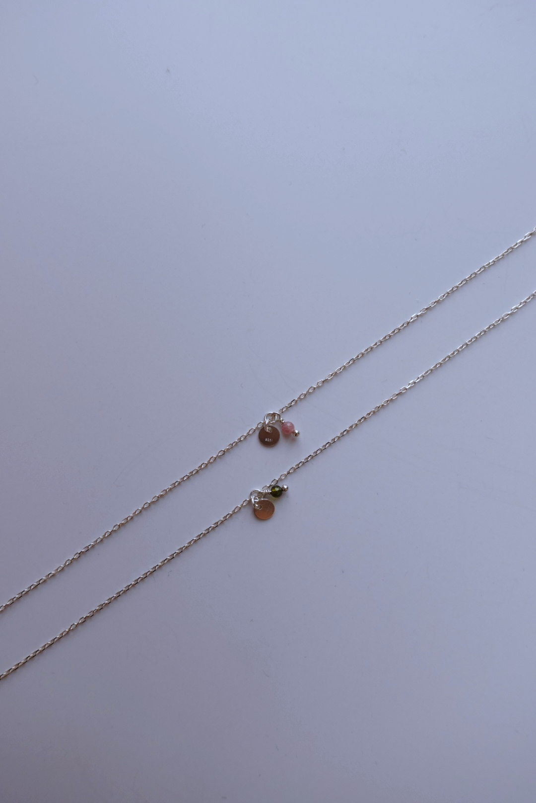 碧璽圓片手鍊 S925