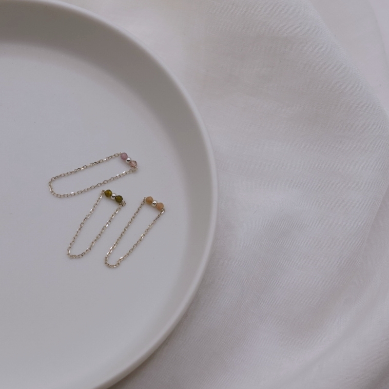 碧璽糖果造型鏈戒 S925