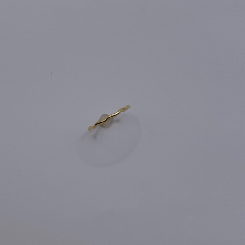 波浪光面戒 14KGF