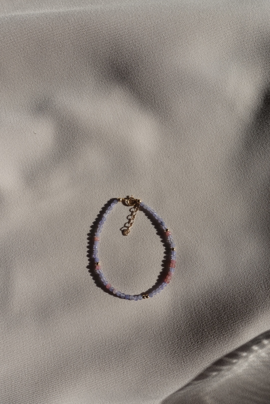 晚霞 坦桑石手鍊 14KGF8