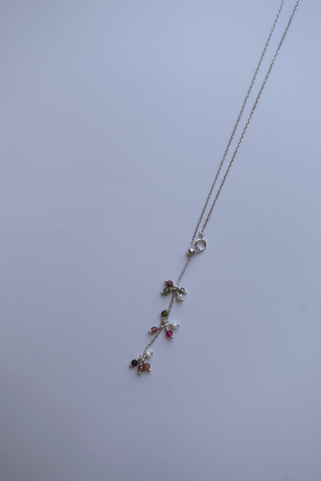 Berries 碧璽Y字項鍊 S925