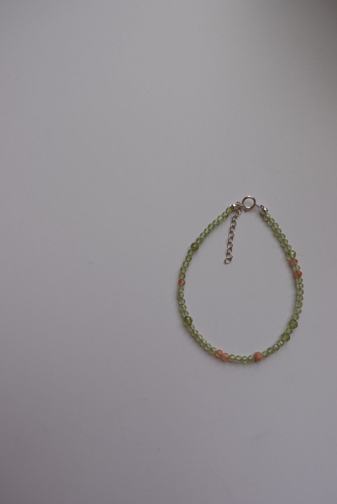 初芽 橄欖石手鍊 S925