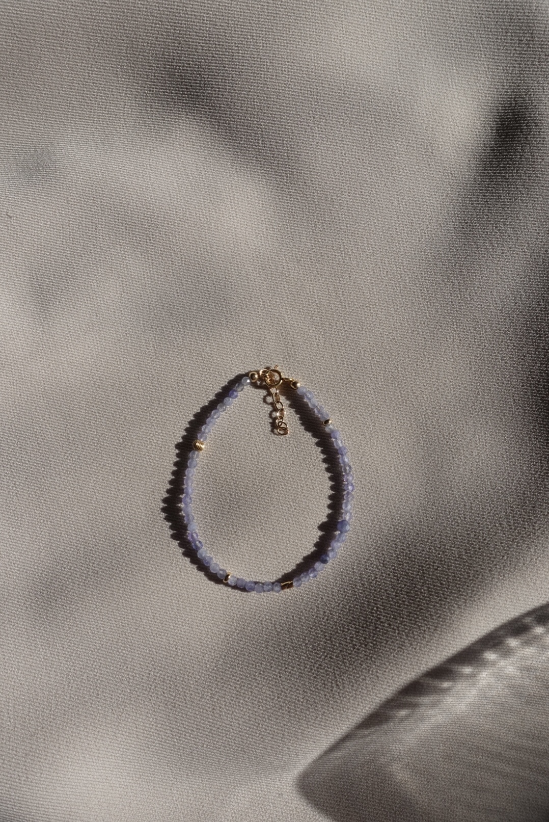 晚霞 坦桑石手鍊 14KGF6