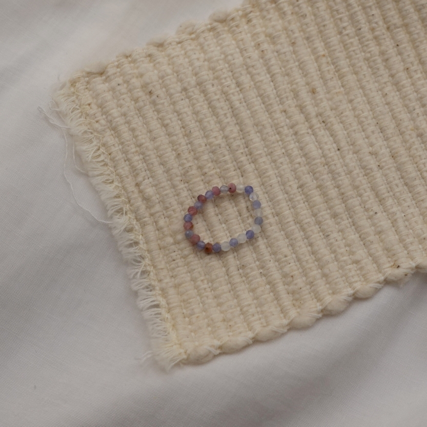 晚霞③ 坦桑石彈性珠戒