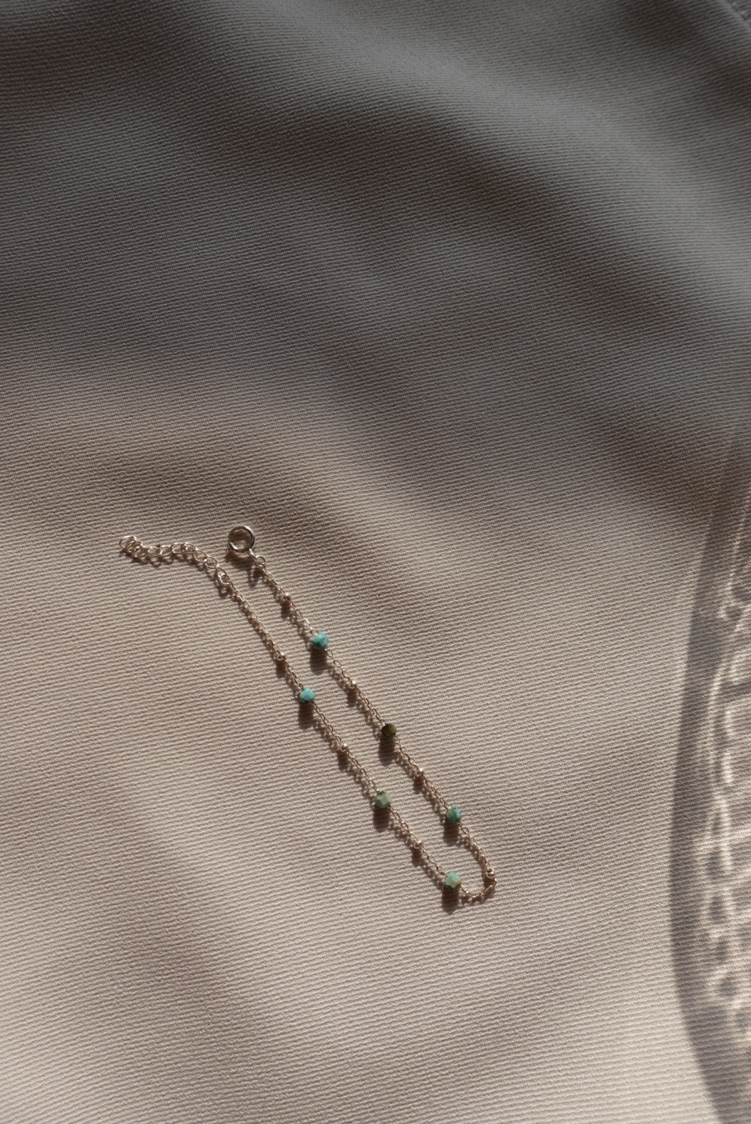 方糖天然石銀珠間隔手鍊 FOR DEC6