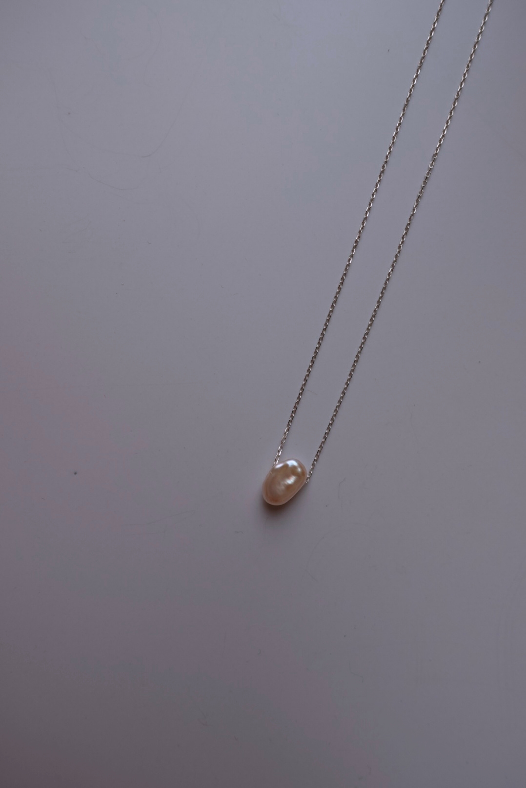 巴洛克粉色珍珠項鍊 S925