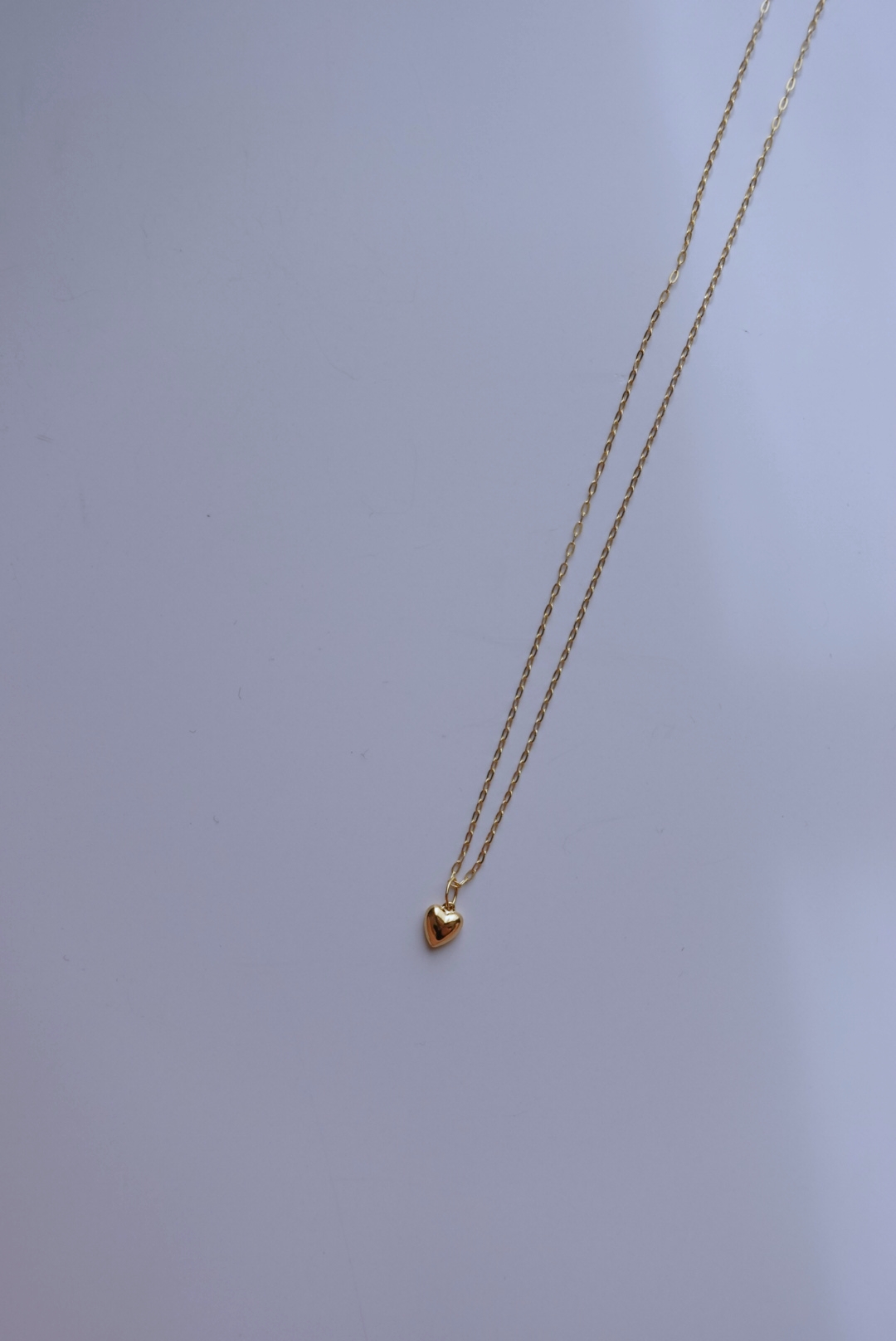 愛心橢圓鍊項鍊 14KGF