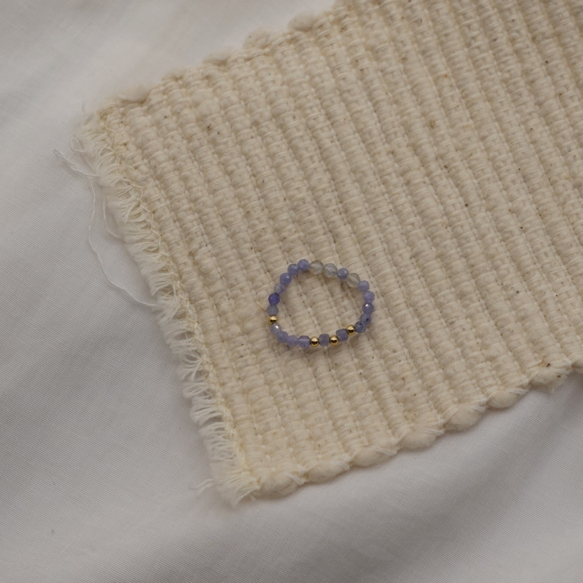 晚霞② 坦桑石戒指 14KGF