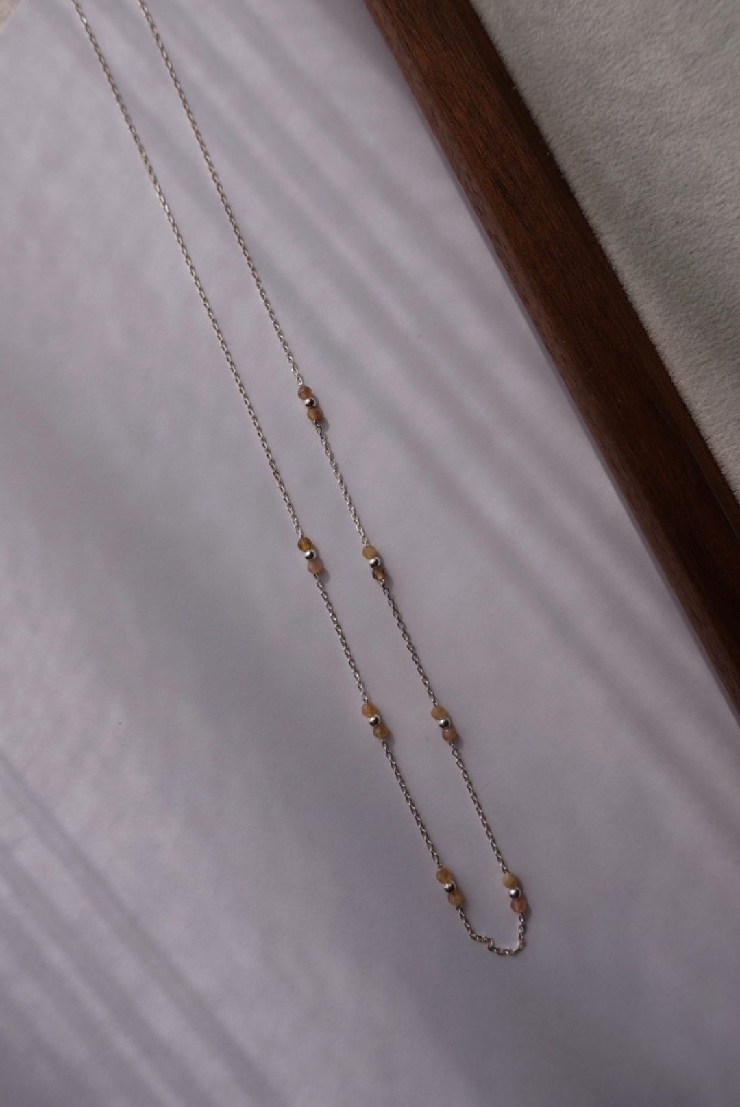 碧璽糖果造型間隔項鍊 S9252