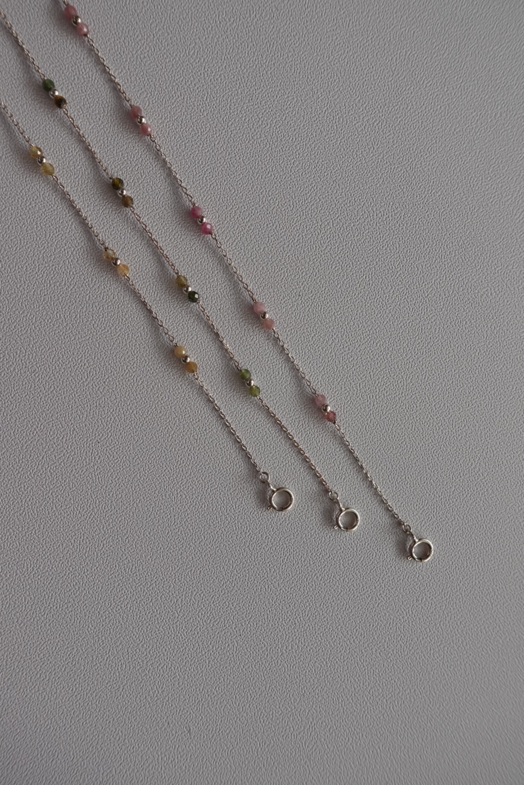 碧璽糖果造型間隔手鍊 S925