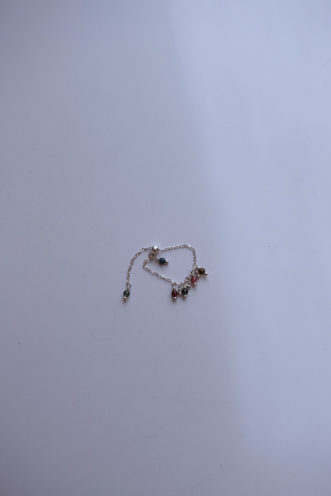 Bubbles 碧璽 可調式鍊戒 S925