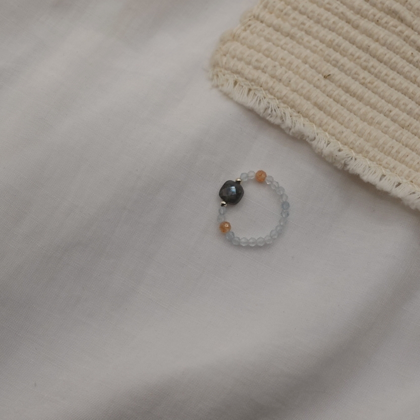 犀望之光 彈性珠戒 S925