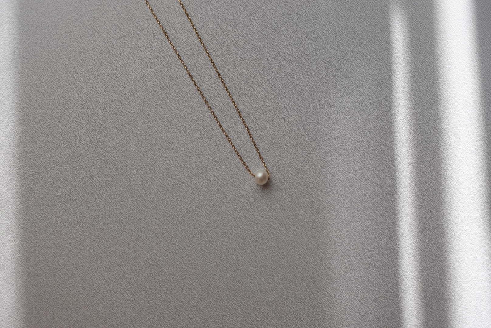 單顆珍珠項鍊 14KGF3