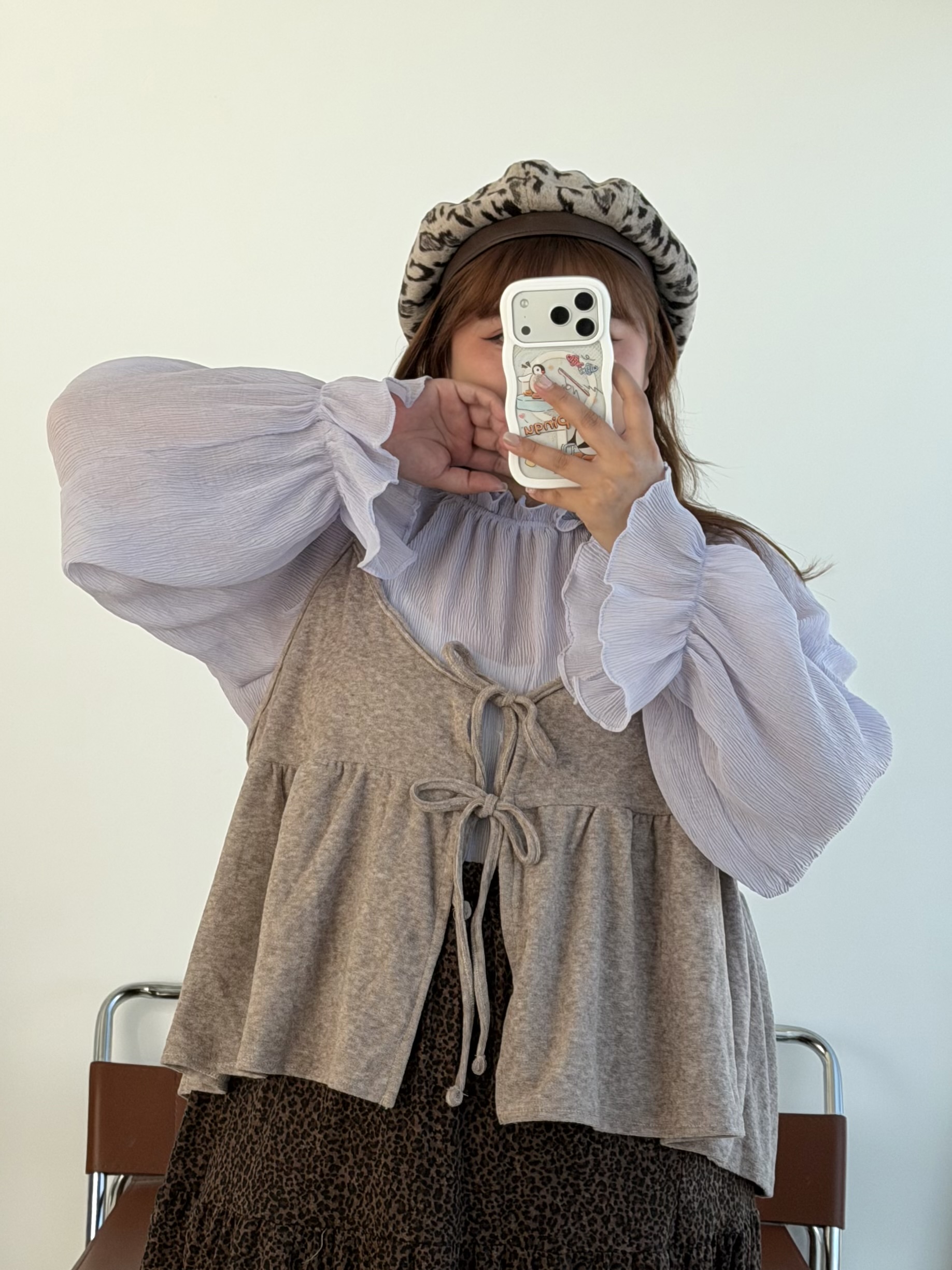 VOL.18｜氣質皺皺雪紡上衣