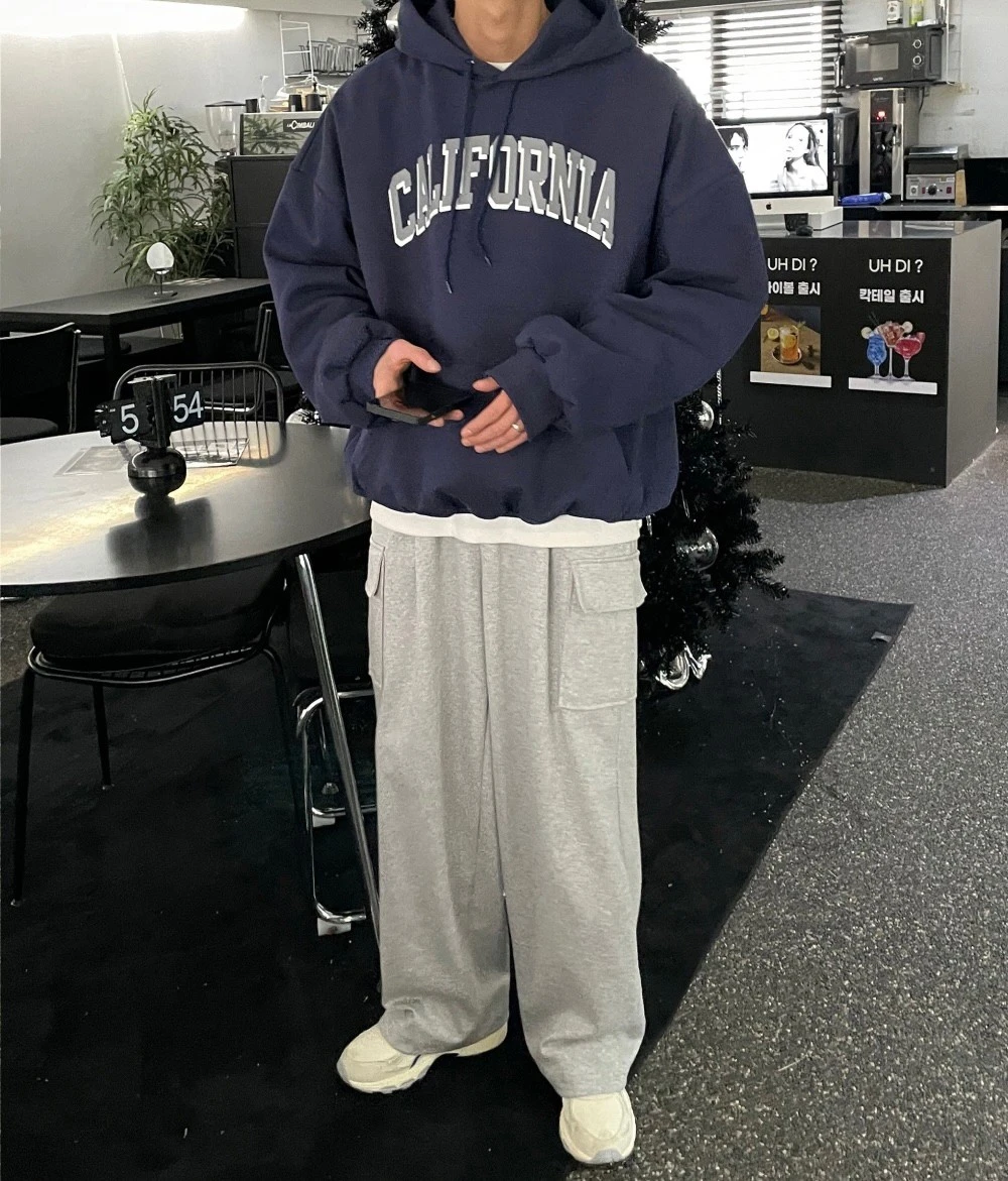 【現貨】CALIFORNIA簡約絨毛帽T