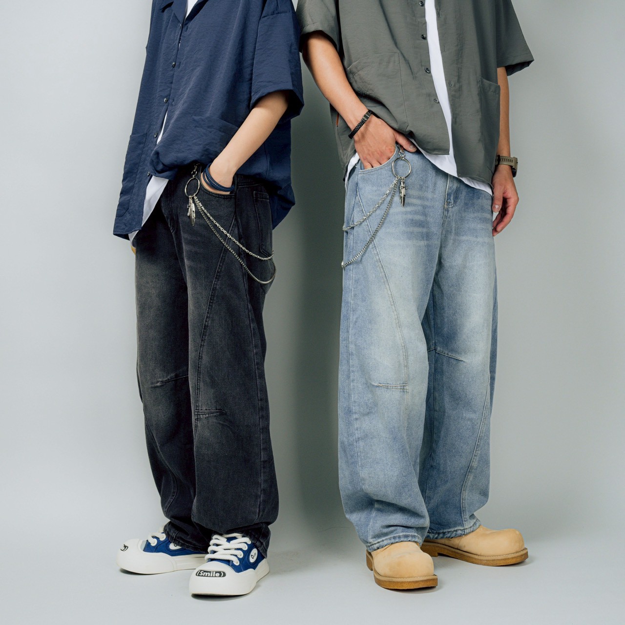 【層次感加分單品】十字架羽毛雙條褲鏈 【層次感加分單品】十字架羽毛雙條褲鏈