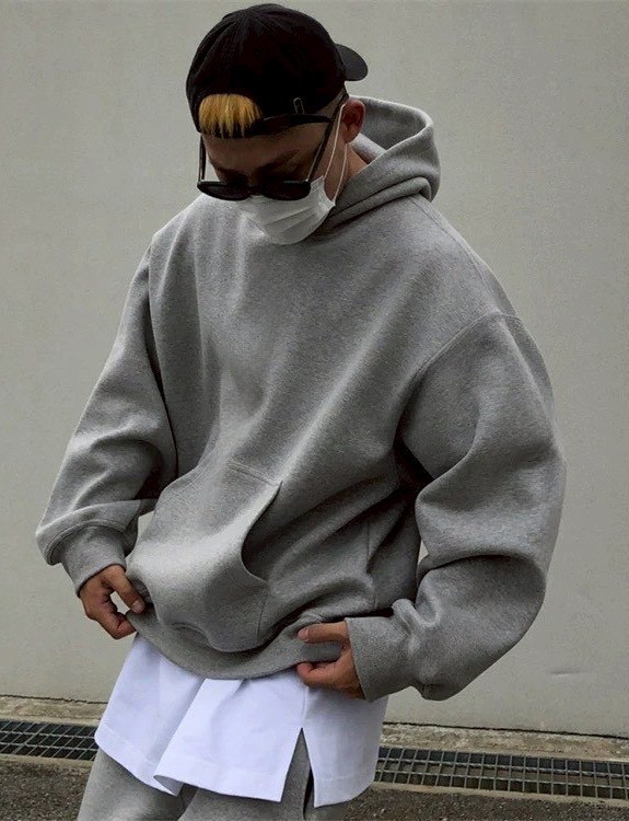 【現貨】素色百搭短寬刷毛帽T 【現貨】素色百搭短寬刷毛帽T