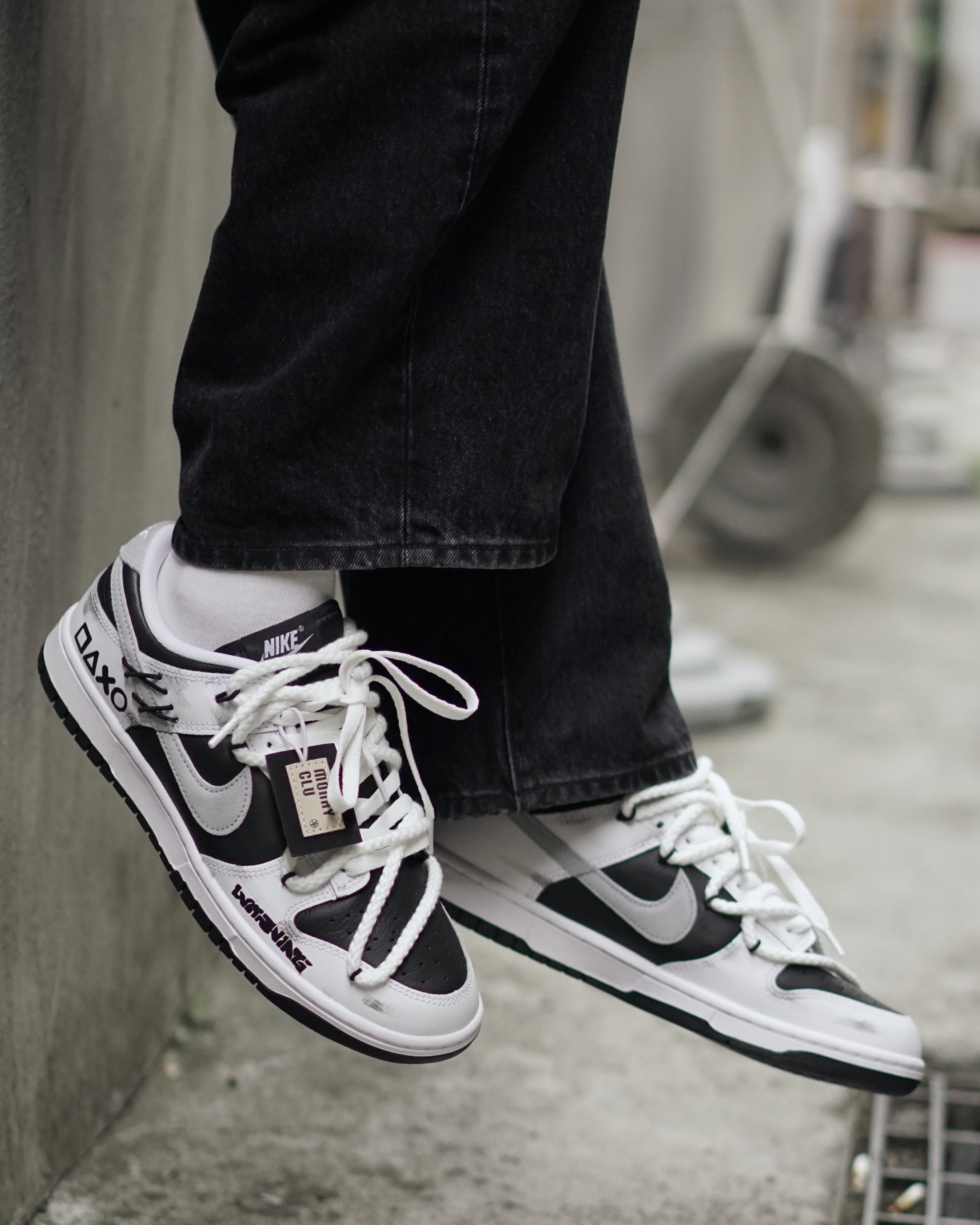 【訂製款】Nike Dunk Low 黑白解構玩家 【訂製款】Nike Dunk Low 黑白解構玩家