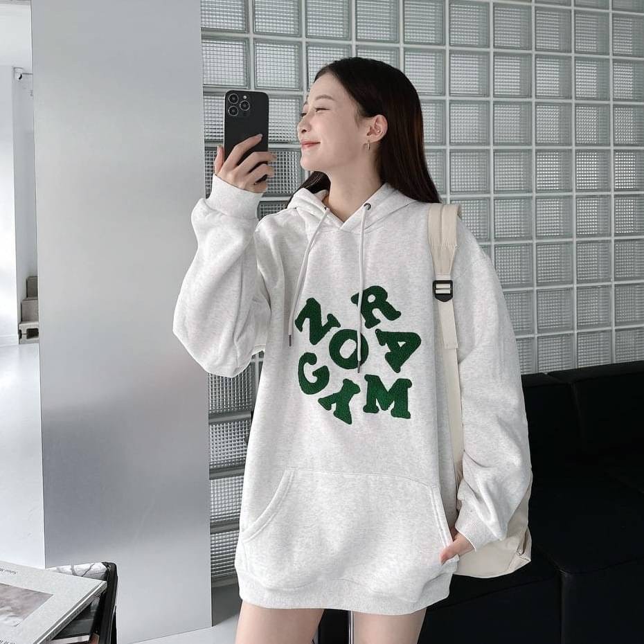 【爆款回歸】毛巾繡NORAGYM英文字母帽T 【爆款回歸】毛巾繡NORAGYM英文字母帽T