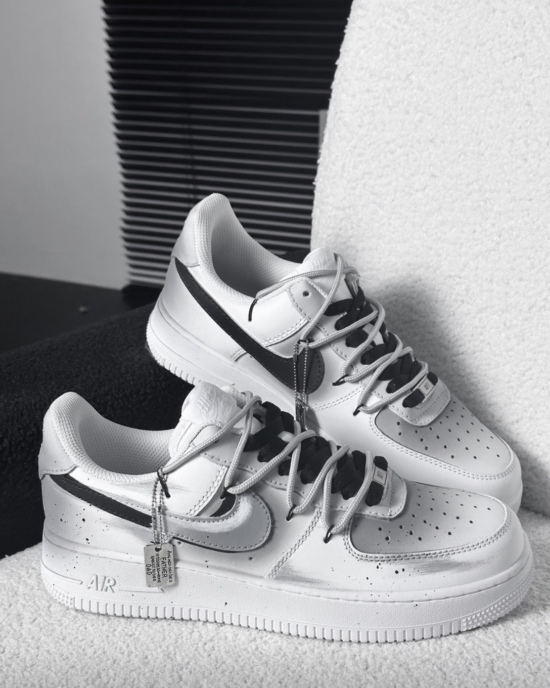 【訂製款】Nike Air Force 1 潑墨斷鉤 【訂製款】Nike Air Force 1 潑墨斷鉤