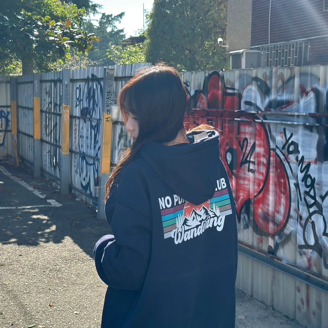 【現貨】日出山脈刷毛帽T