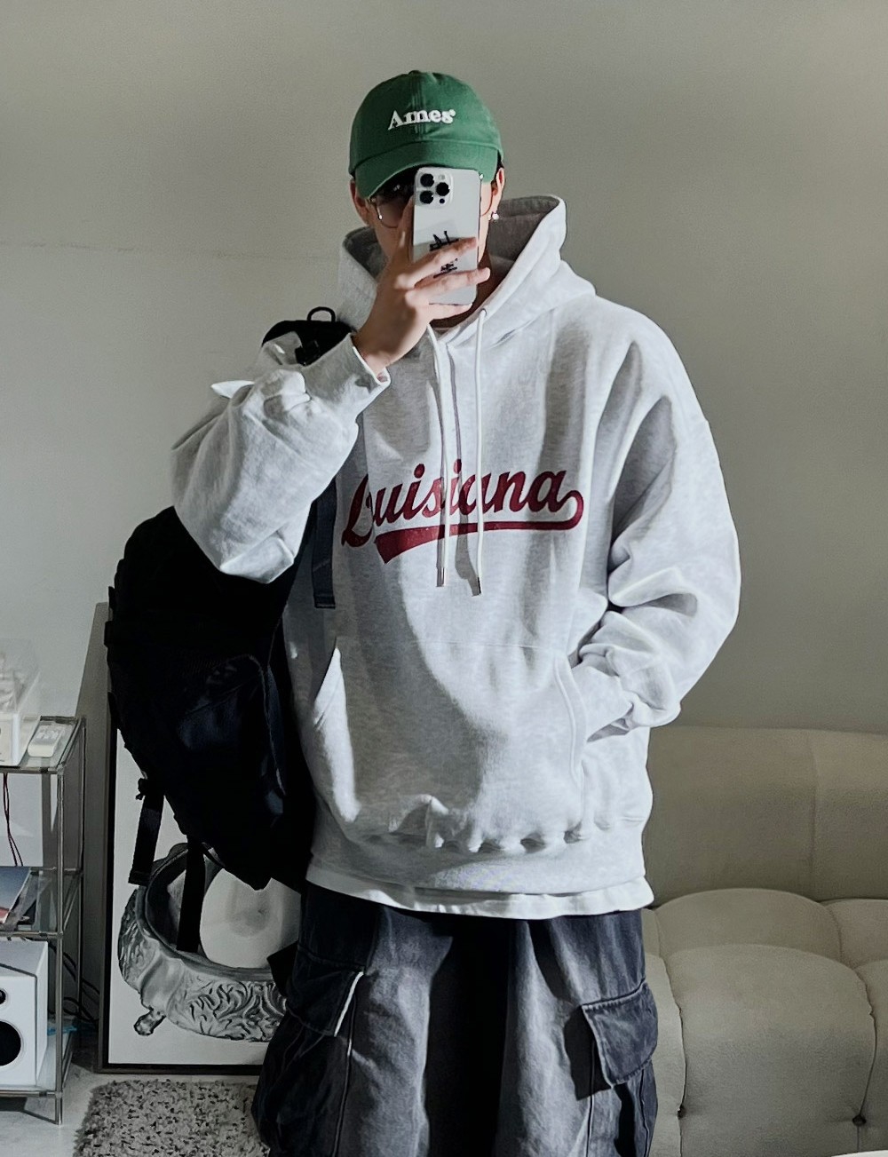 【現貨】美式字母牛奶絨帽T