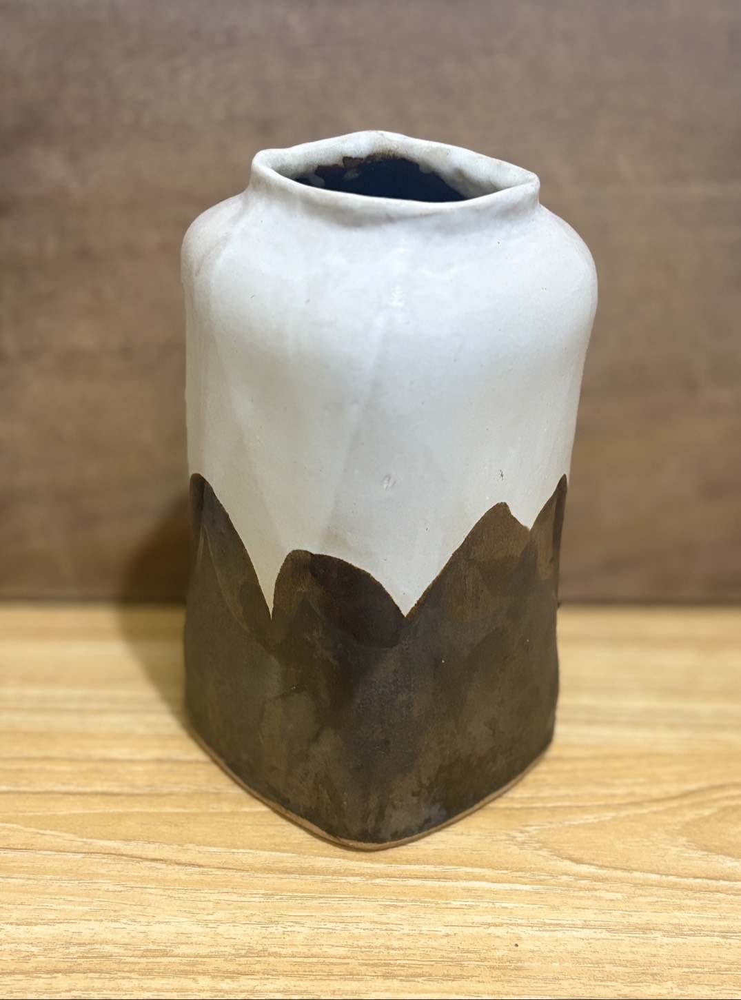 雪之手作陶_四方大花器