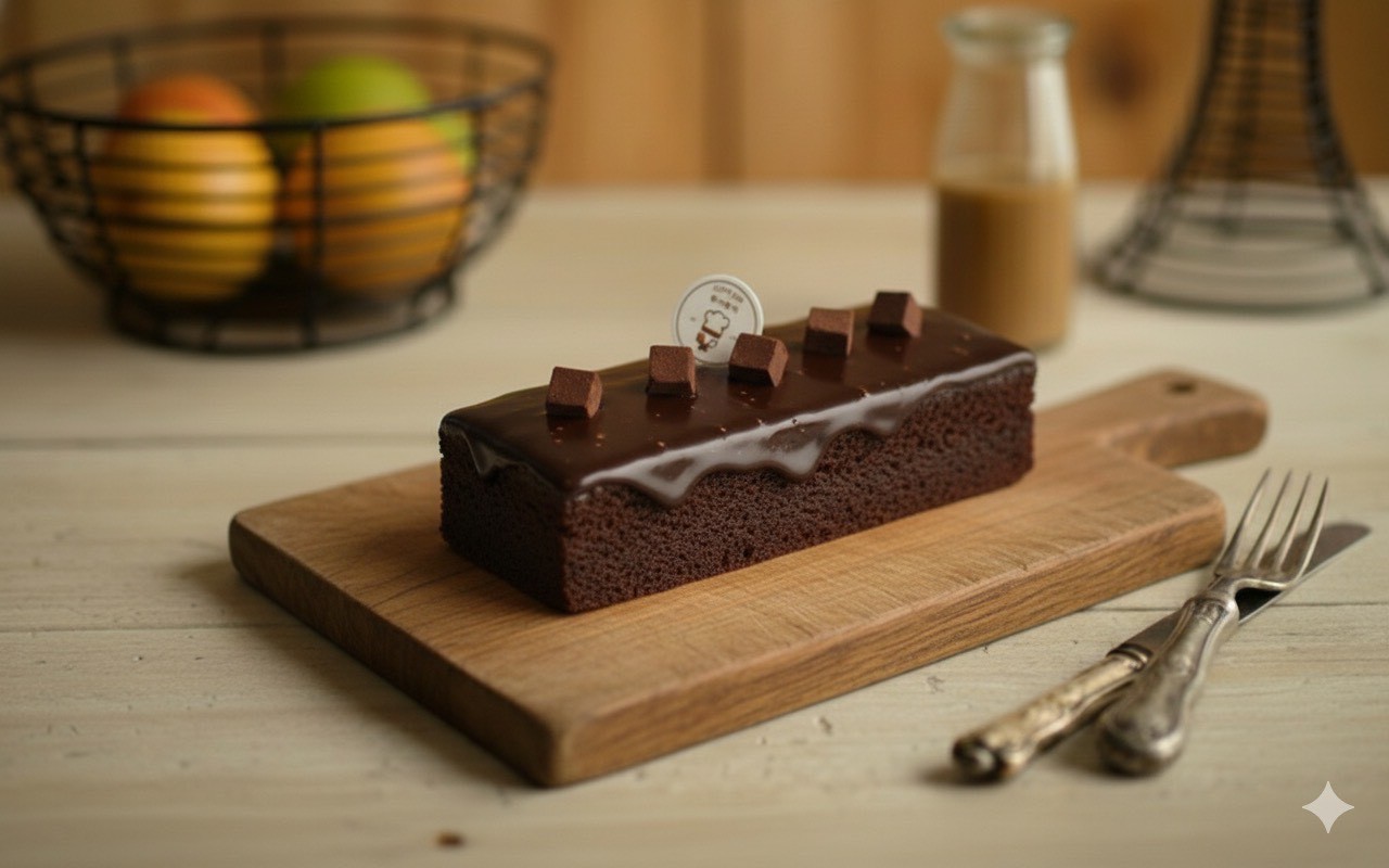 長條熔情雪藏生巧克力蛋糕