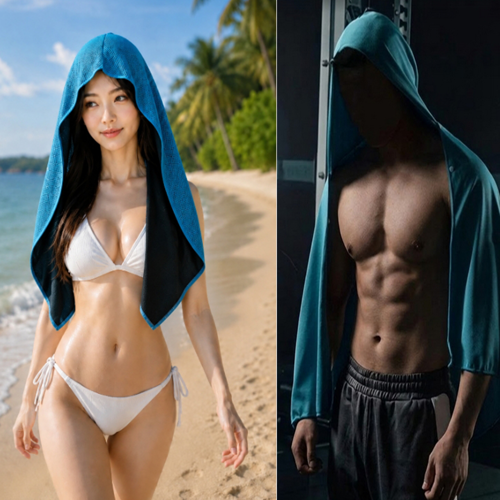 ~子甄彣璟~夏日抗暑神器 防曬斗篷帽 / 防曬披肩帽 冰感透氣 遮陽帽 涼感彈性排汗速乾 外送/釣魚/登山/海邊 機車族必備6
