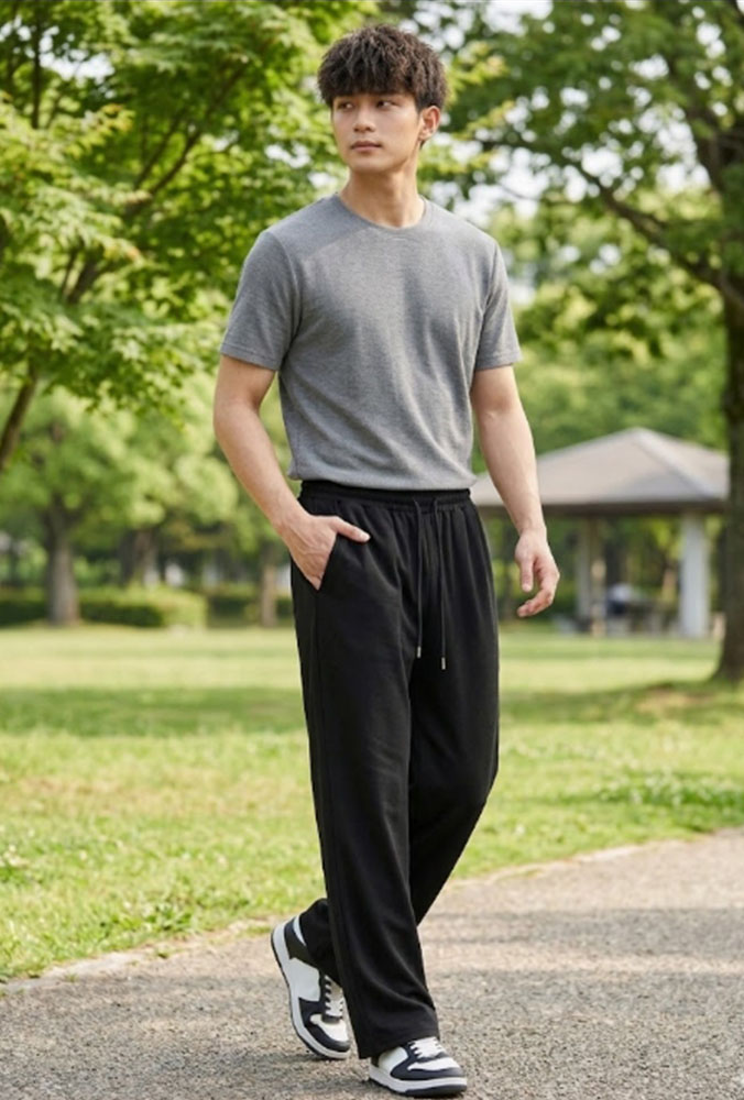 ~子甄彣璟~彈力棉 平口直筒 功夫褲 燈籠褲 獨家加寬版型 休閒褲 運動褲 闊腿褲 太極褲 禪坐 武術褲 不卡襠 潮流寬鬆必備5