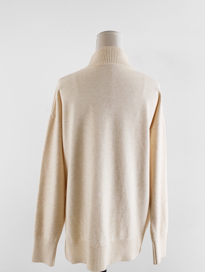 立領單邊開衩針織*5色 K9889812