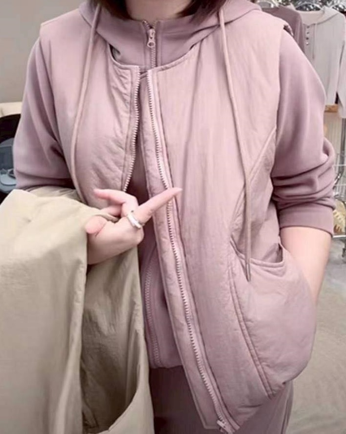 質感輕夾棉背心外套 *2色 K98899