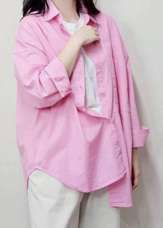 麻棉遮陽防曬襯衫*4色 K88993