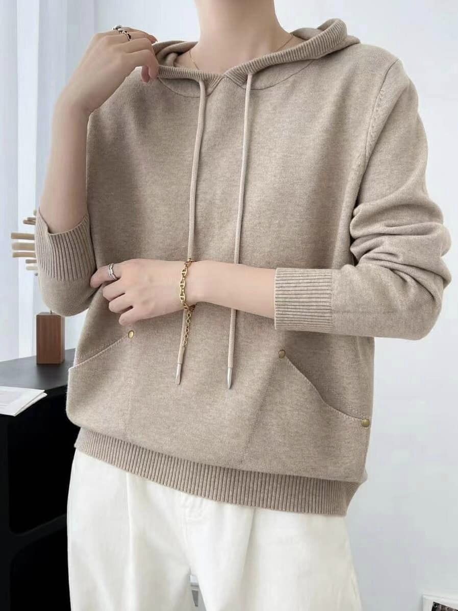 質感休閒連帽針織衫*4色  K9850198