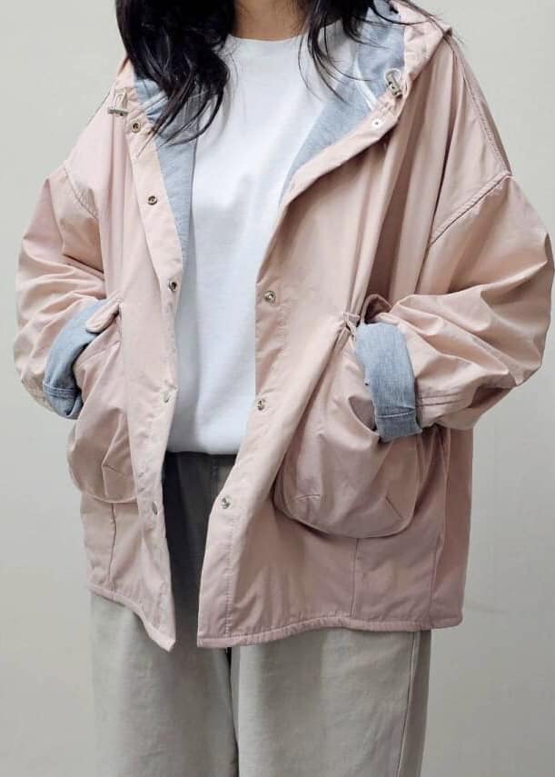 防風連帽造型外套*3色 KB912098