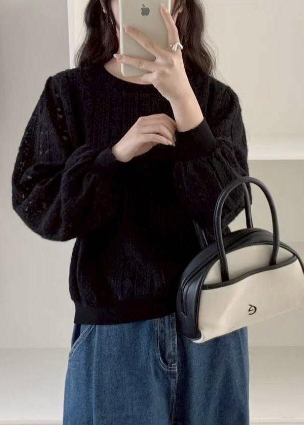 蕾絲針織上衣*3色 KB9882578