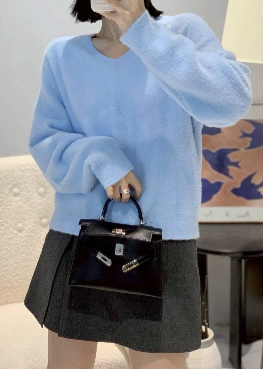 V領親膚水晶貂絨上衣 *8色 KB98825783