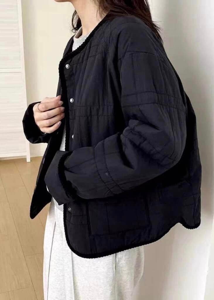 舒適輕磅壓紋夾棉外套*2色  K980989