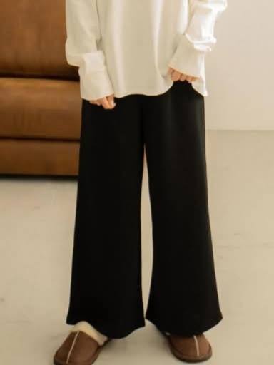 斜紋面小直筒西裝褲*1色 K750083