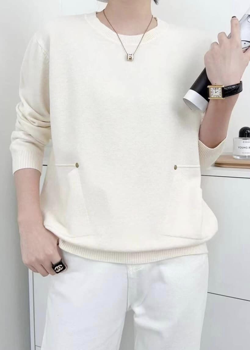 質感親膚圓領基本針織衫*5色  k9820198