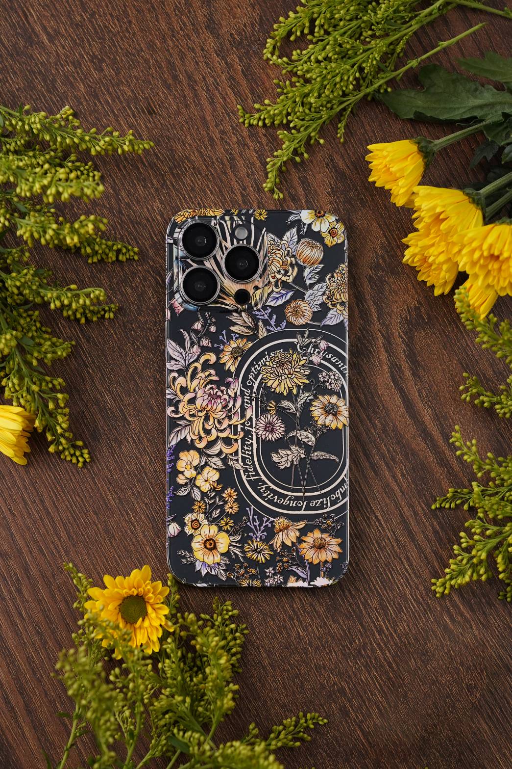 鈦繪晶雕膜-黃菊