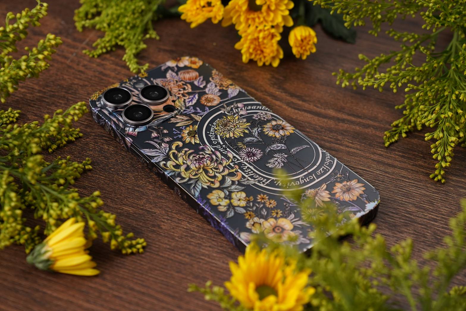 鈦繪晶雕膜-黃菊2