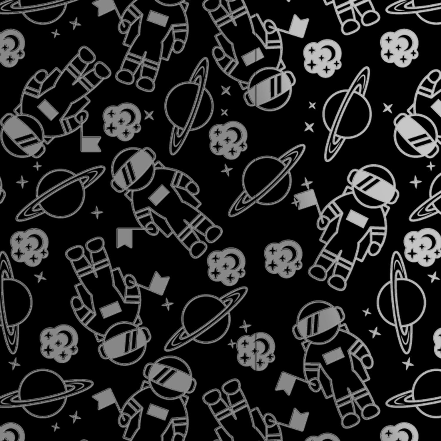 黑占-A3晶雕膜-太空人